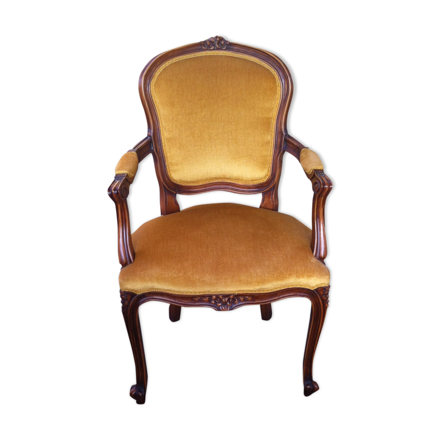 Fauteuil cabriolet style Louis XV