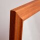Teak framed mirror