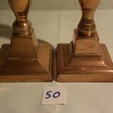 2 chandeliers en cuivre old copper candlestick