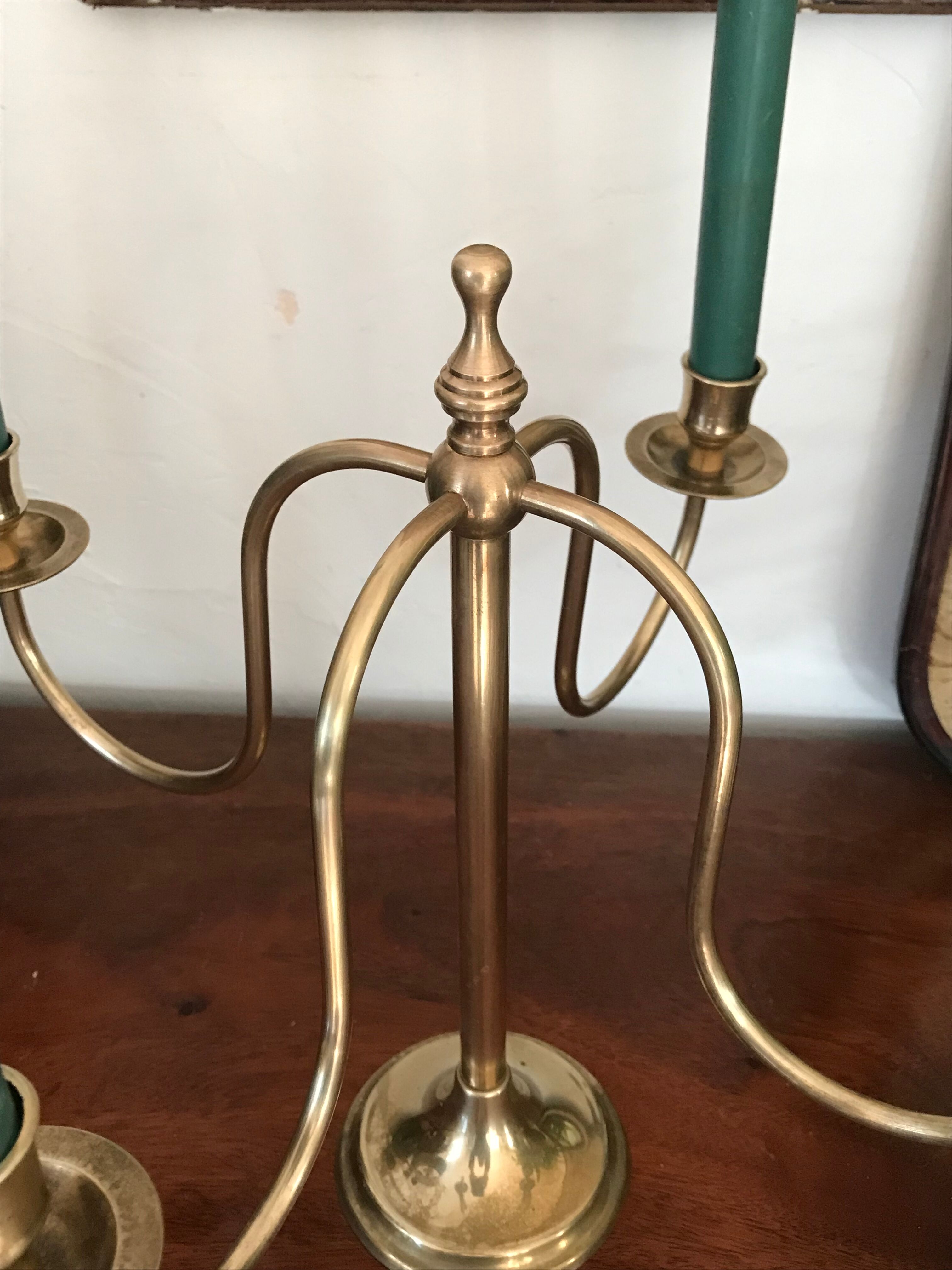 Scandinavian brass chandelier