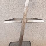 Industrial zigzag shelf in perforated metal