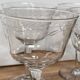 Set of 6 wine glasses in cut glass