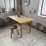 Scandinavian oak and ceramic table