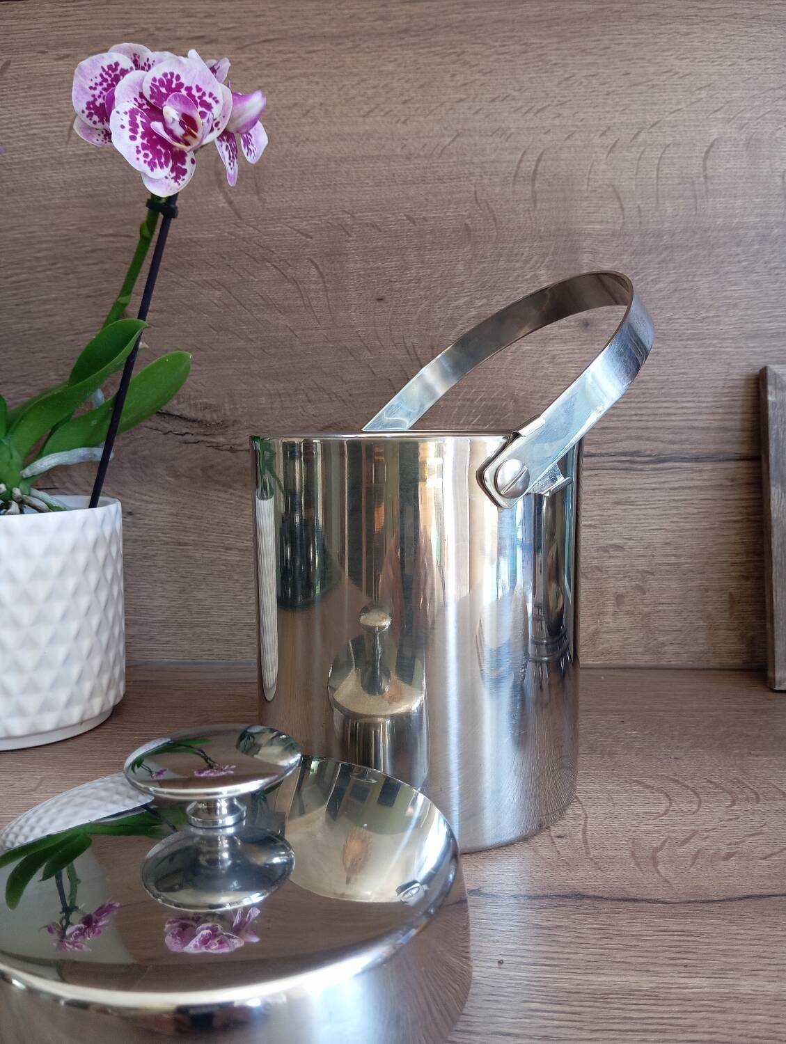 Stainless steel ice bucket, ice bucket England