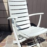 Vintage "triconfort" garden pool lounge
