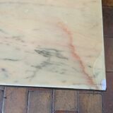 Marble and brass coffee table