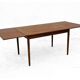 Table de repas danoise par Verner Pedersen scandinave teck 1950 estampillée