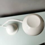 Lampe de bureau en métal blanc 80s Vrieland