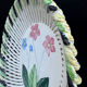 Woven ceramic fruit bowl from the 1950s