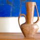 Wooden decorative handle jar, 1950s