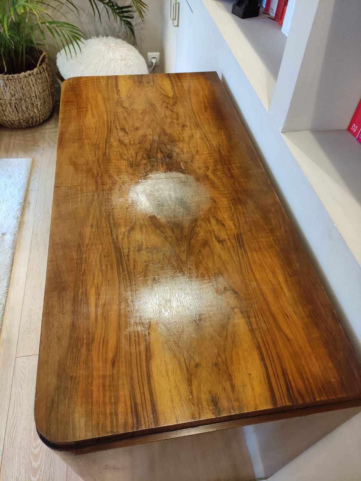 Art deco chest of drawers varnished 1920