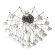 Lustre en cascade Lucciole par MetalSpot, italy, chromé et verre dépol