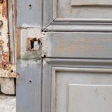 Ancienne porte de communication moulurée
