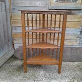 Old wooden corner shelf unit