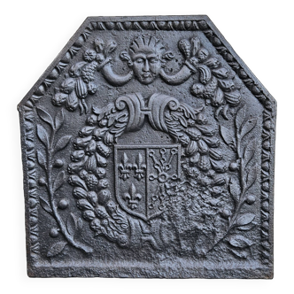 Plaque cheminée 65 x 62 cm