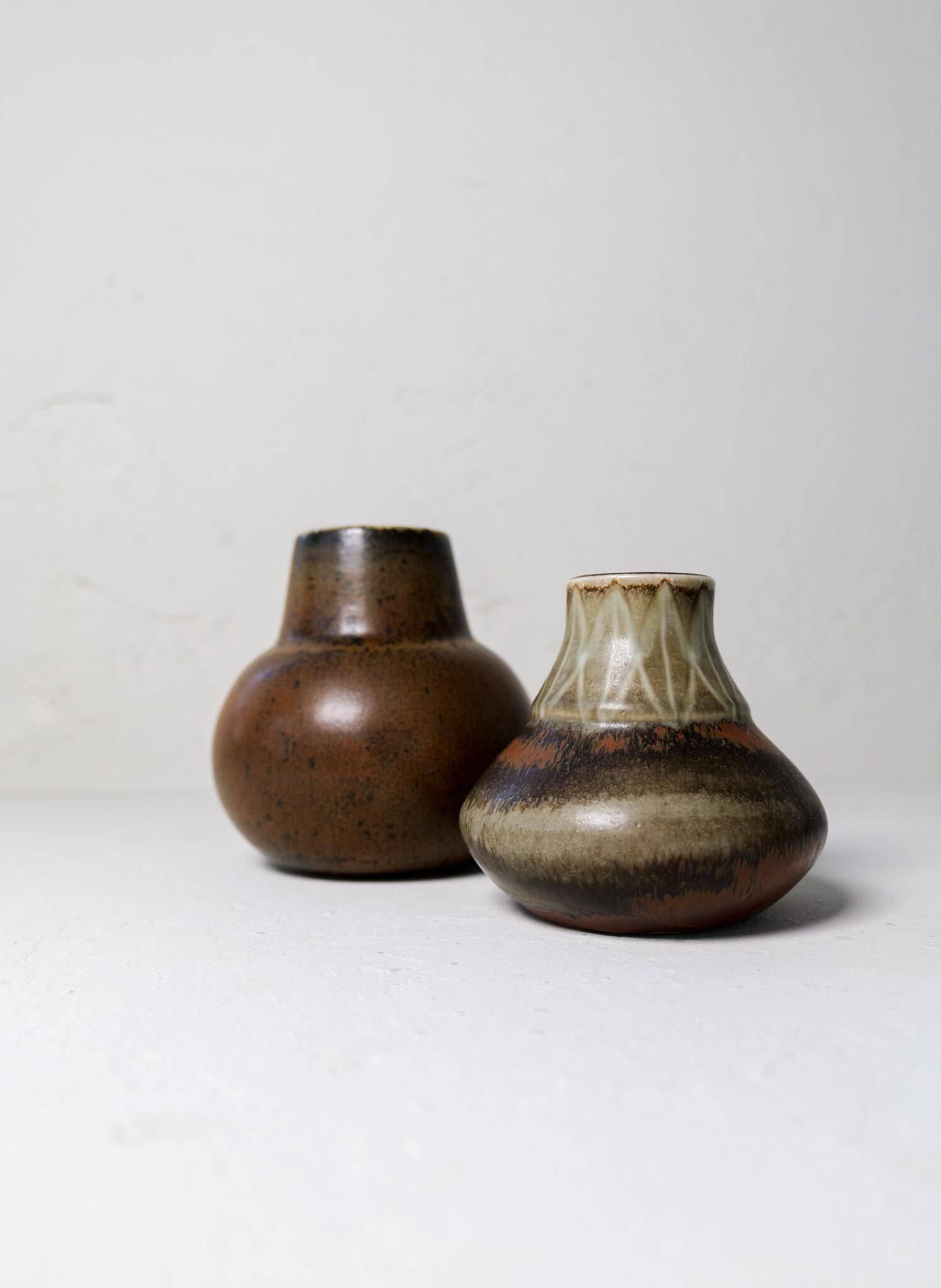 Collection of unique ceramic vases by Carl Harry Stålhane Rörstrand Sweden, 1950
