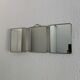 Vintage mirror 1960 triptych ivory barber - 24 x 59 cm