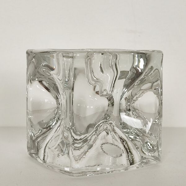 Bougeoirs cristal ice cube