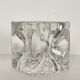 Ice cube crystal candle holders
