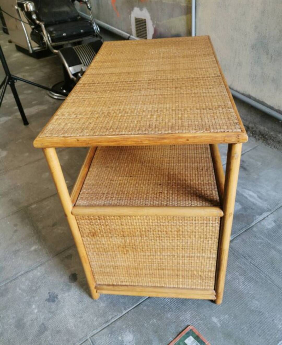 Vintage rattan console table from the 80s | Selency