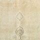 Tapis Anatolien Vintage Fait Main en Laine, Tons Vert Pâle, Beige, Ivoire