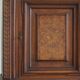 Baroque-style wardrobe in oak and birch, made by a Danish cabinetmaker, 1920s.