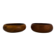 Pair of Scandinavian teak pocket trays, 1960s