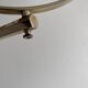 Vintage illuminated adjustable brass mirror, Arpin Paris, France 1970