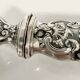 2 silver and horn salad servers