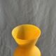 Modern vase in vintage opaline yellow glass H:30cm