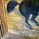 Peinture orientale d’un cheval avec une personne par Alexis de Reus 1908