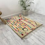 Handcrafted moroccan berber carpet 138 x 100 cm