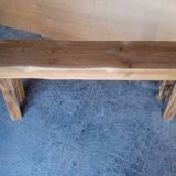 114 cm solid wood bench
