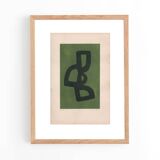 Collage on old paper signed Eawy