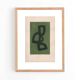Collage sur papier ancien signé Eawy