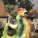 Pichet carafe coq in barbotine france vintage