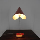 Mid-Century Red Table Lamp, Josef Hurka, 1950s