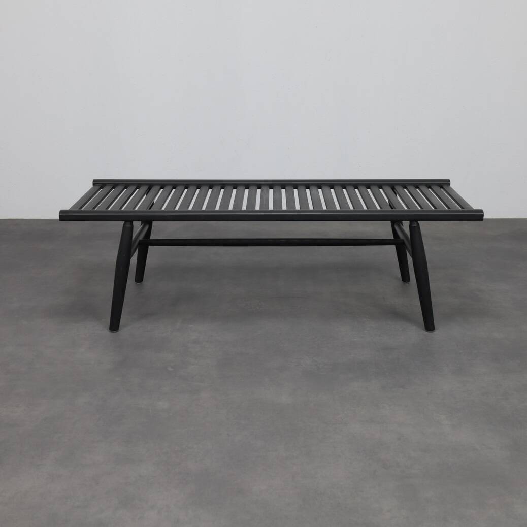 Contemporary slatted wood bench by Stellar Works, 2000s