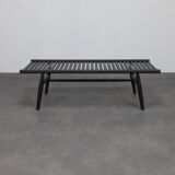 Contemporary slatted wood bench by Stellar Works, 2000s