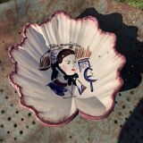 Hand-painted small maraîchine fruit cup signed by Henry Simon vintage