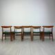 1950s set of 5 vintage Danish teak dining chairs W2 by Hans J. Wegner for CM Madsen