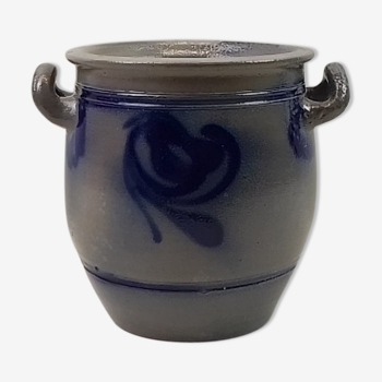 Blue grey sandstone pot 22 cm