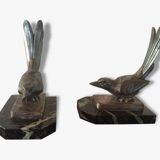 Art Deco Pair of Bookends signed M. Frécourt.
