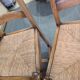 4 wooden and straw chairs – rustic chic style