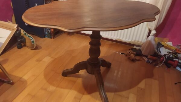 Table dite violon Napoleon III noyer