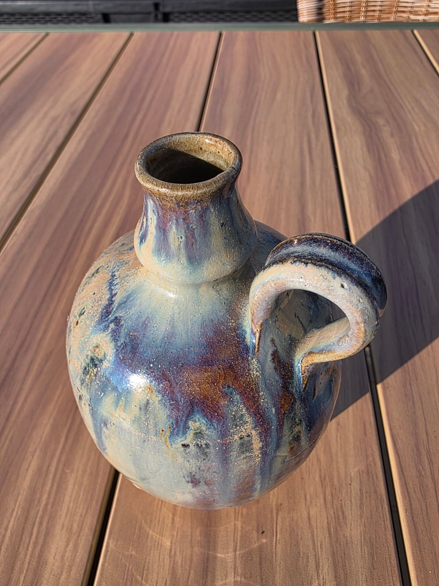 Soliflore Ceramic Oil Bottle Berangeville Jacques Asserin