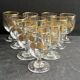 Golden liqueur service - Baccarat