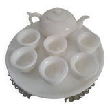 Small white jade service