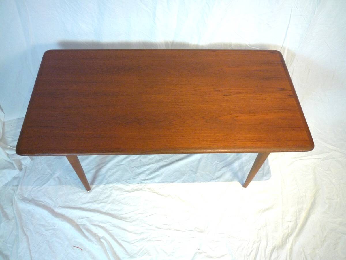 Teak stained oak living room table