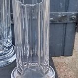 Set of 3 Daum crystal vases model Cythère from the 80s